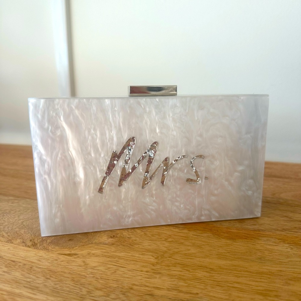 Olga Berg Mrs Glitter Acrylic white/silver